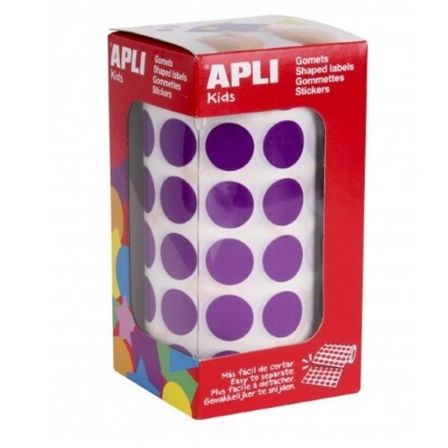 APLI Gomets Circulares Lila 15 mm 2832 uds. APLI Gomets Circulares Lila 15 mm 2832 uds.